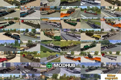 Militärisches Frachtpaket von Jazzycat v6.8.7 für ETS2