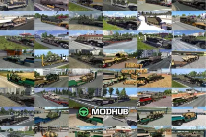 Military Cargo Pack by Jazzycat v6.8.7 for ETS2 — 2