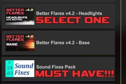 Mod Better Flares v4.8.1 do ATS — 3
