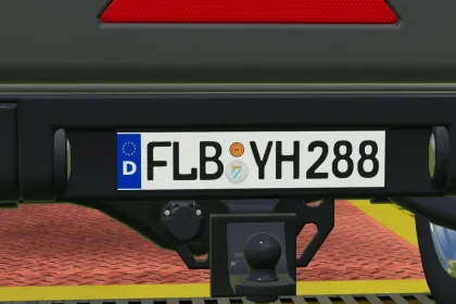Niemieckie tablice rejestracyjne do Farming Simulator 22