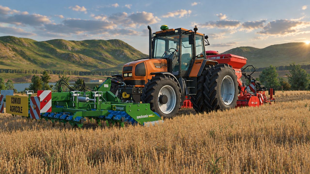 Трактор Renault Temis 650Z для Farming Simulator 25