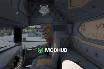 Interior Volvo FH5 FH6 Viking Style v1.0 for ETS2 — 3