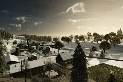 Atmosphärische Karte Weipersdorf 2x für Farming Simulator 25 — Bayerische Hügel und 9 Höfe — 1