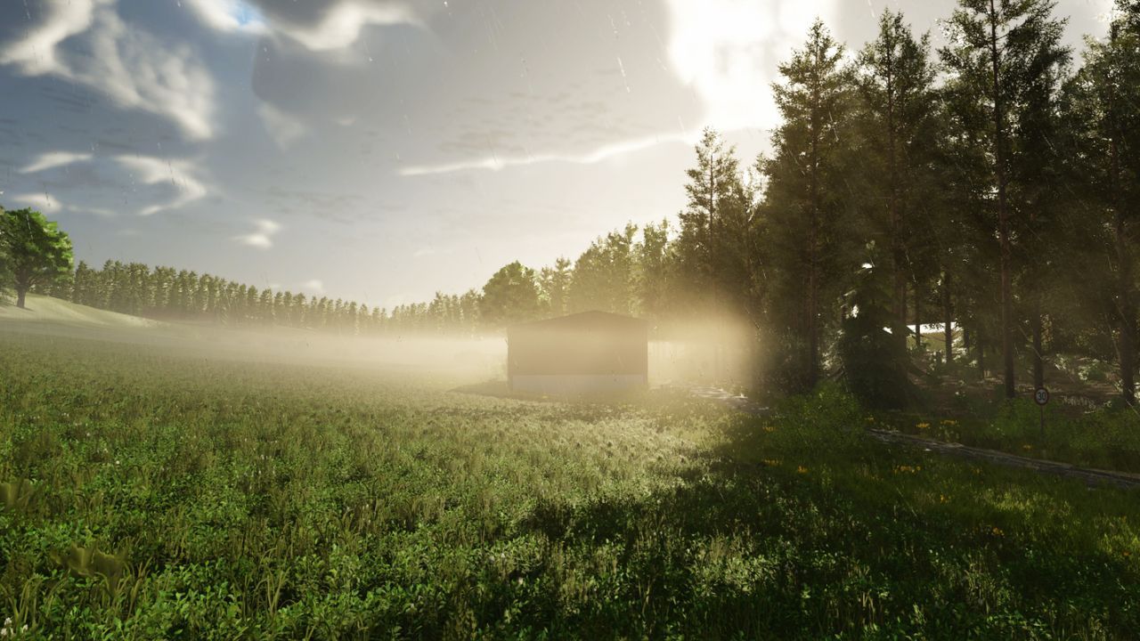 Atmosphärische Karte Weipersdorf 2x für Farming Simulator 25 — Bayerische Hügel und 9 Höfe