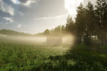 Atmosphärische Karte Weipersdorf 2x für Farming Simulator 25 — Bayerische Hügel und 9 Höfe — 2