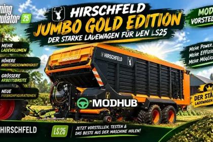 Причіп Jumbo Gold Edition Hirschfeld Edition v1.0.1 для FS25
