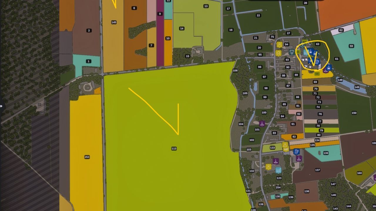 Giant Fields for Szpakowo (Big Fields) — Efficient Map Patch in Farming Simulator 25