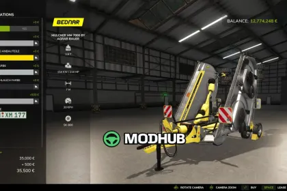 Mulcher Bednar MM 7000 Edit V1.1 for FS25 — 4