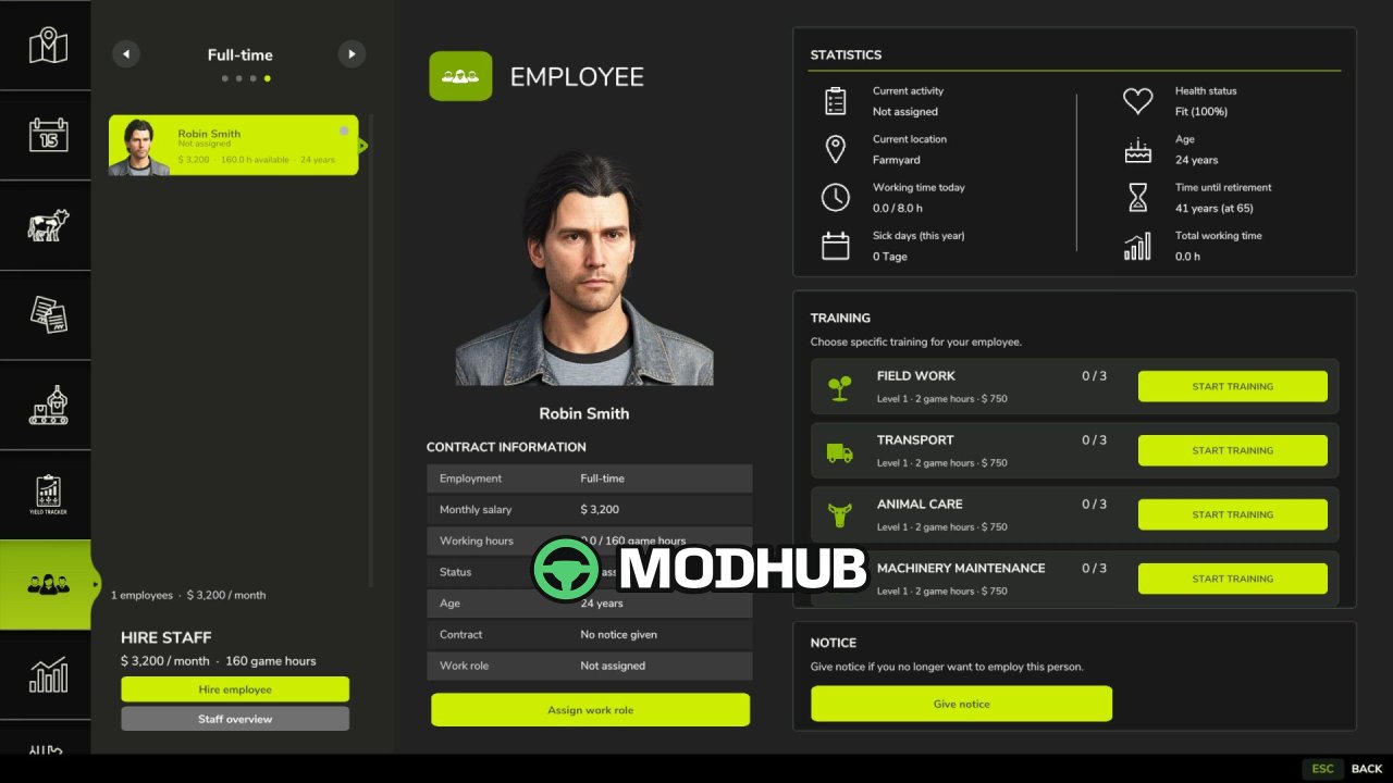 Скрипт Employees V1.2 для FS25
