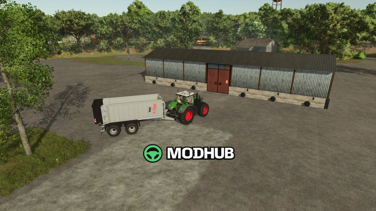 Сіносховище Hayloft Shelter V1.0 для FS25