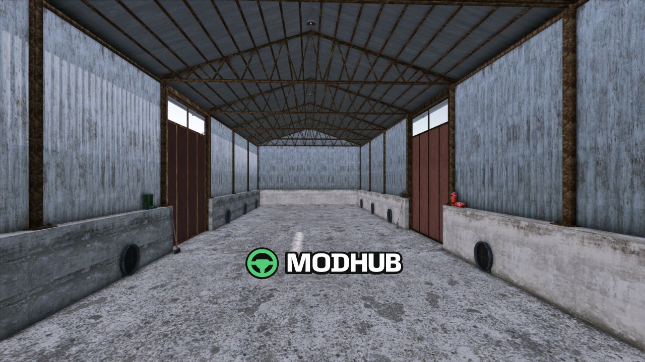 Сіносховище Hayloft Shelter V1.0 для FS25