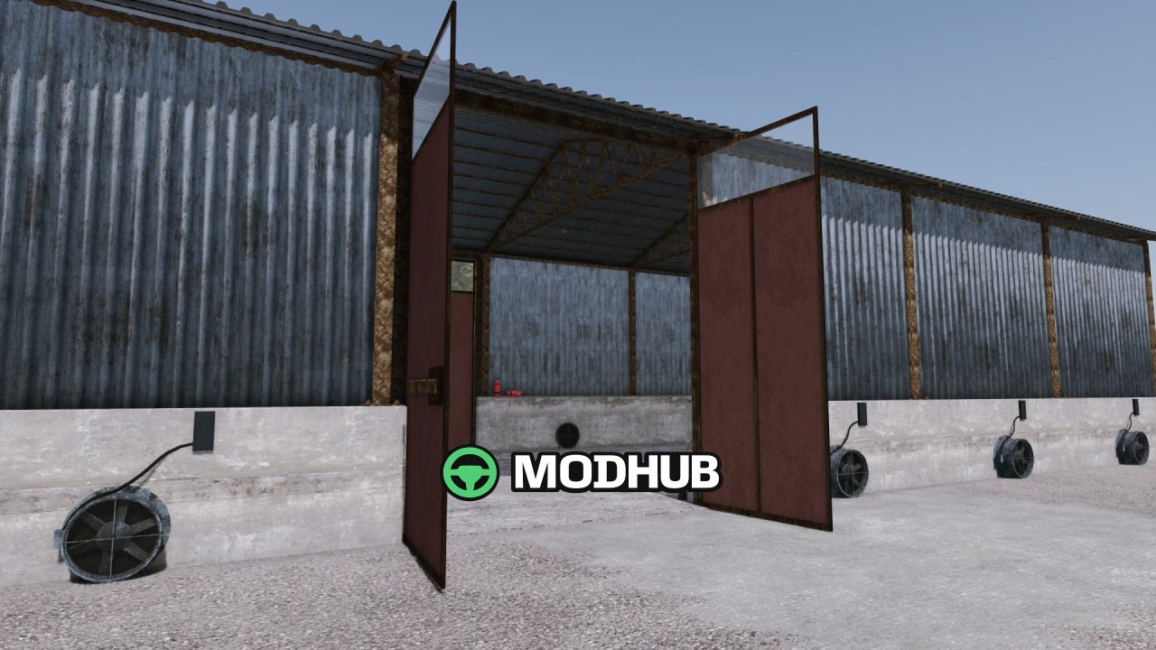 Сіносховище Hayloft Shelter V1.0 для FS25