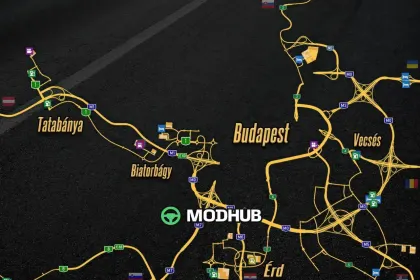 Mapa HungaRebuild v0.1 1.61 do ETS2 — 5