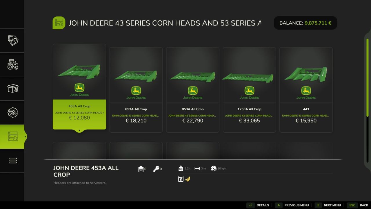 John Deere 43/53 Series Schneidwerke für Farming Simulator 25