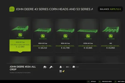 John Deere 43/53 Series Schneidwerke für Farming Simulator 25 — 2