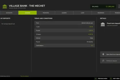 Банківська система Village Bank для Farming Simulator 25 — 3