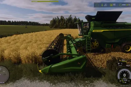 Efficient Additional Cameras for John Deere X9 Series — 360° Overview in Farming Simulator 25 — 1