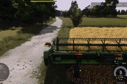 Efficient Additional Cameras for John Deere X9 Series — 360° Overview in Farming Simulator 25 — 2