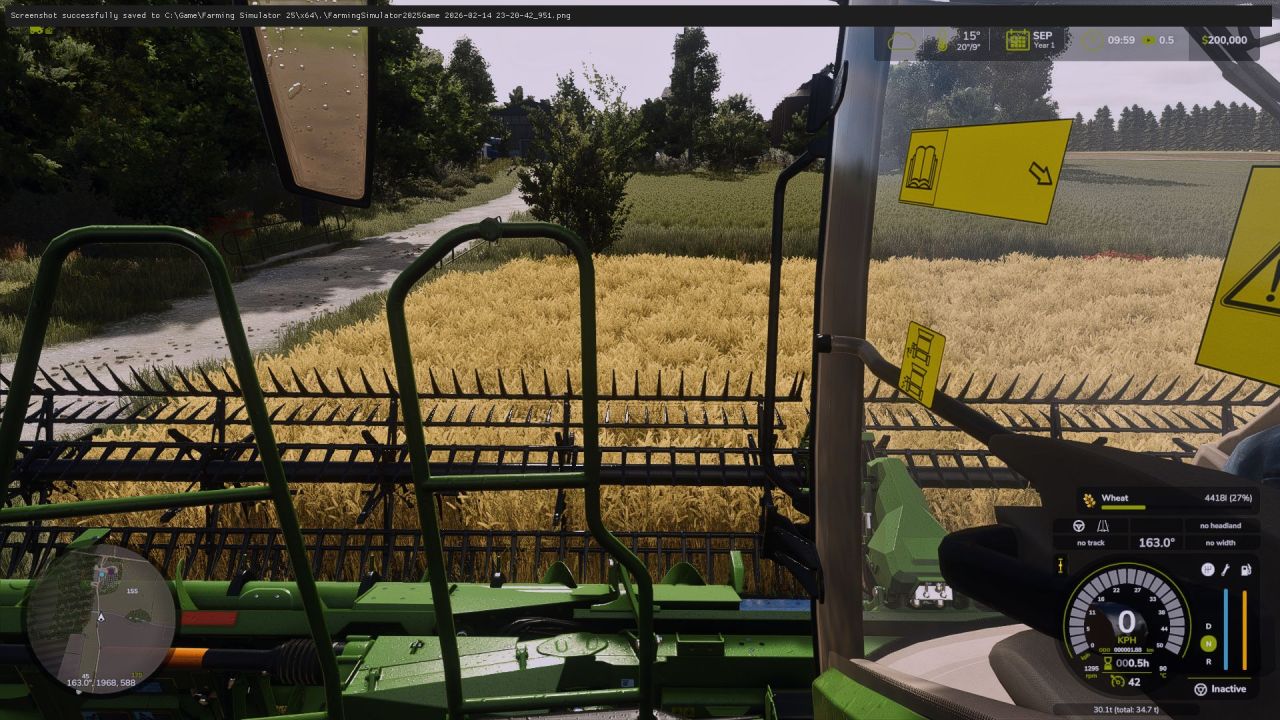 Efficient Additional Cameras for John Deere X9 Series — 360° Overview in Farming Simulator 25