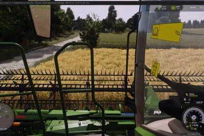 Efficient Additional Cameras for John Deere X9 Series — 360° Overview in Farming Simulator 25 — 3