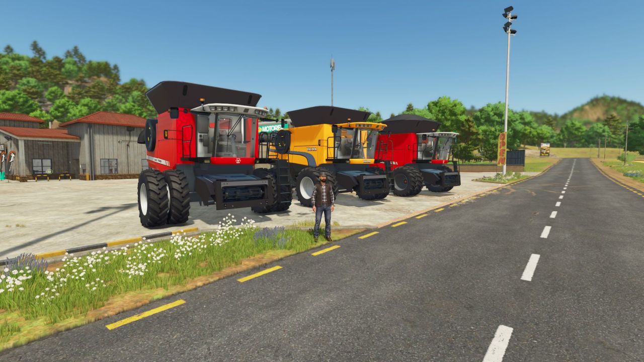 Efficient Additional Cameras for John Deere X9 Series — 360° Overview in Farming Simulator 25