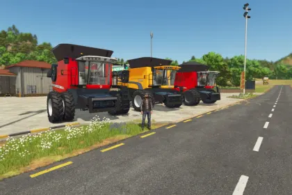 Efficient Additional Cameras for John Deere X9 Series — 360° Overview in Farming Simulator 25 — 4