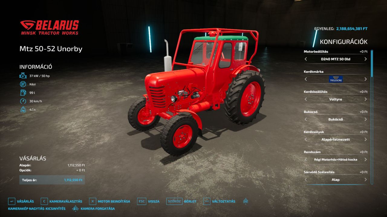 Traktor MTZ 50-52 für Farming Simulator 22