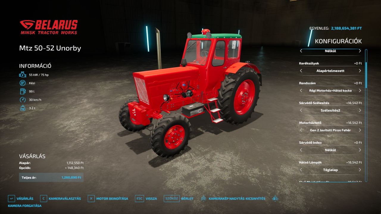 Traktor MTZ 50-52 für Farming Simulator 22