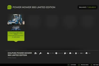 Power Mower 900 Limited Edition for Farming Simulator 25 — 2