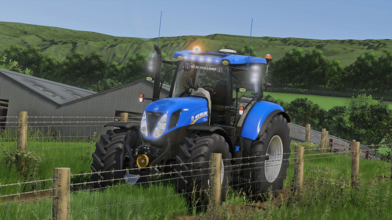 Leistungsstarker Traktor New Holland T7 2011 Edit mit Weißem Licht und Tönung für FS25