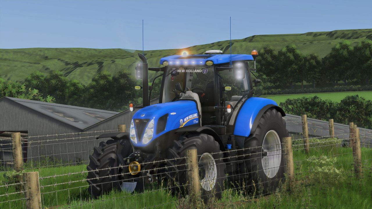 Leistungsstarker Traktor New Holland T7 2011 Edit mit Weißem Licht und Tönung für FS25