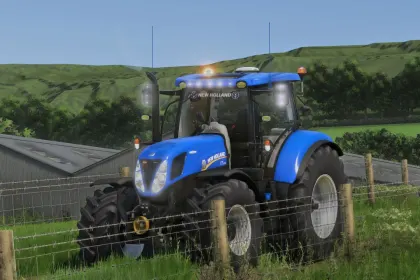 Leistungsstarker Traktor New Holland T7 2011 Edit mit Weißem Licht und Tönung für FS25 — 4