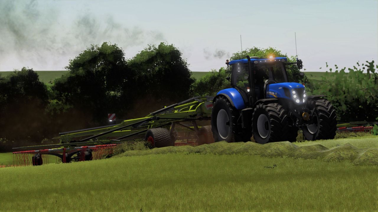 Leistungsstarker Traktor New Holland T7 2011 Edit mit Weißem Licht und Tönung für FS25