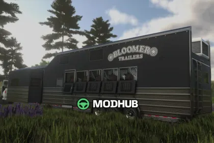 Причіп Bloomer 5-Horse Gooseneck 2025 для FS25 — 2