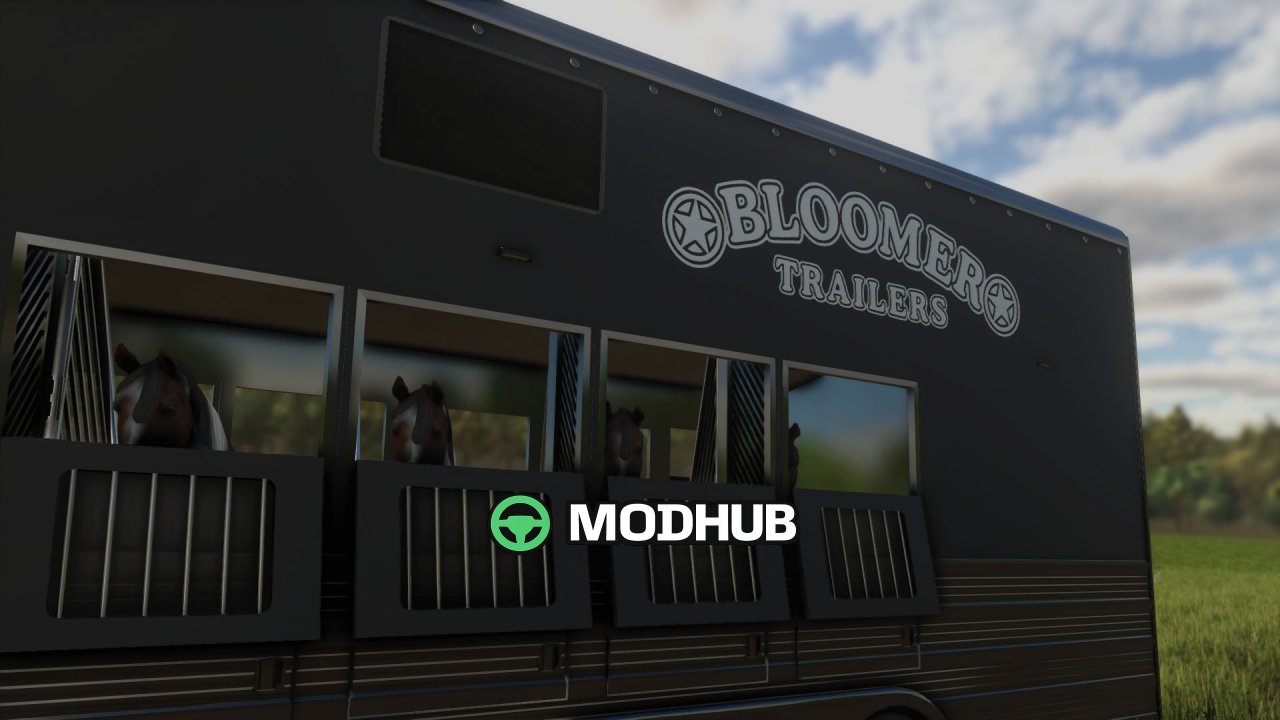 Причіп Bloomer 5-Horse Gooseneck 2025 для FS25