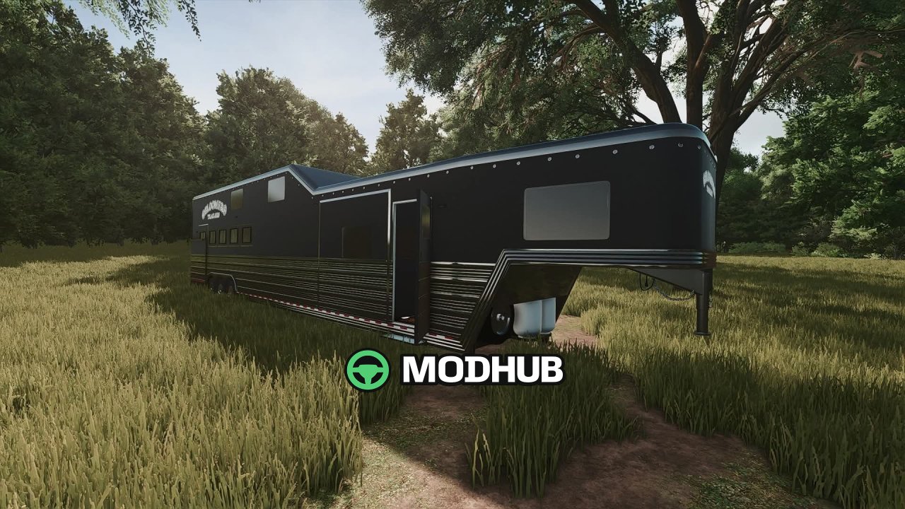 Причіп Bloomer 5-Horse Gooseneck 2025 для FS25