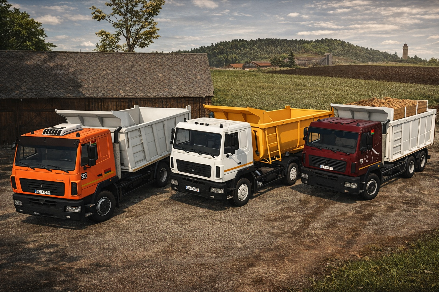 Mod na ciężarówkę MAZ 6501 dla Farming Simulator 25