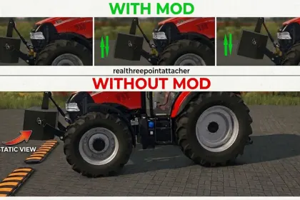 Реалістичне триточкове зчеплення 2.0 для Farming Simulator 25 — 3