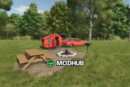 Автомобіль Wartburg 353 Tourist з причепом для FS25