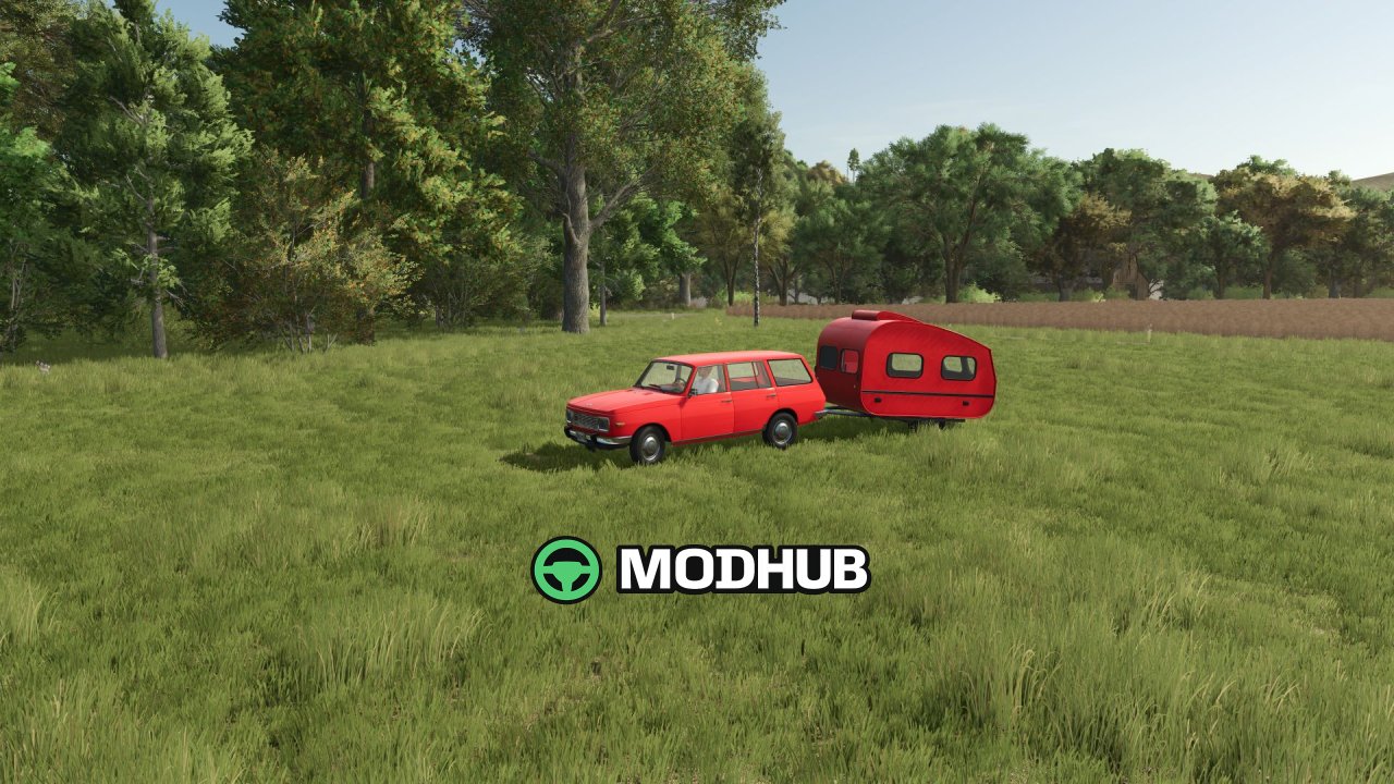 Автомобіль Wartburg 353 Tourist з причепом для FS25