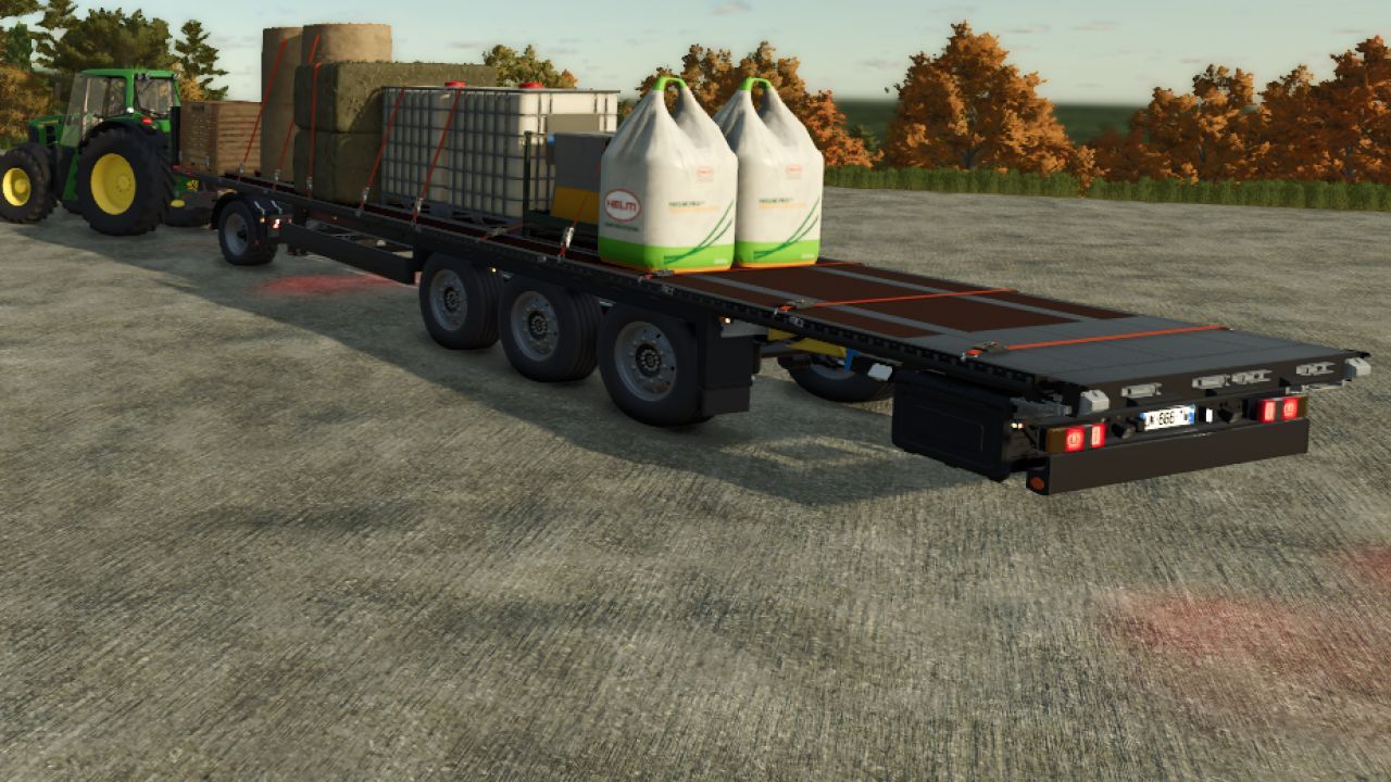 Причіп Krone Profi Liner Flatbed для Farming Simulator 25