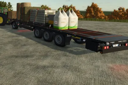 Причіп Krone Profi Liner Flatbed для Farming Simulator 25 — 3