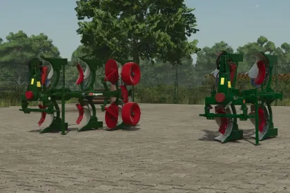 Ефективний Пак плугів Regent Saturn 2/3 для Farming Simulator 25