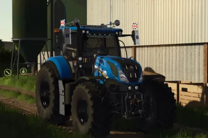 Leistungsstarker Traktor New Holland T7 LWB Edit für Farming Simulator 25 — Stilvoller UKBoys Edit — 2