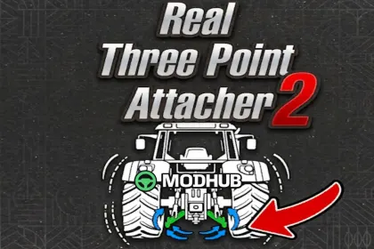 Реалістичне триточкове зчеплення Real Three Point Attacher 2.0 для FS25