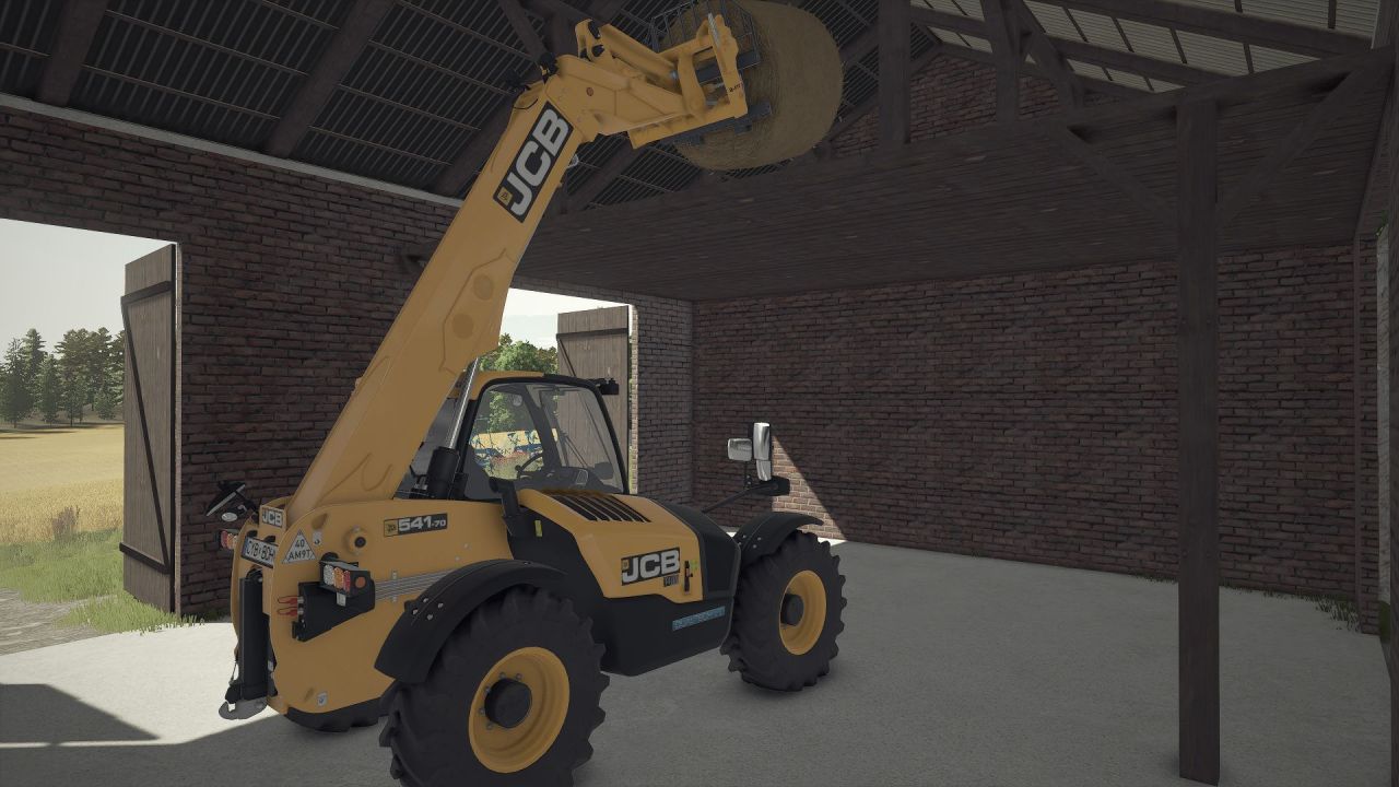 Практичний Середній Польський Сарай з Гаражем Medium Polish Shed With Garage для FS25