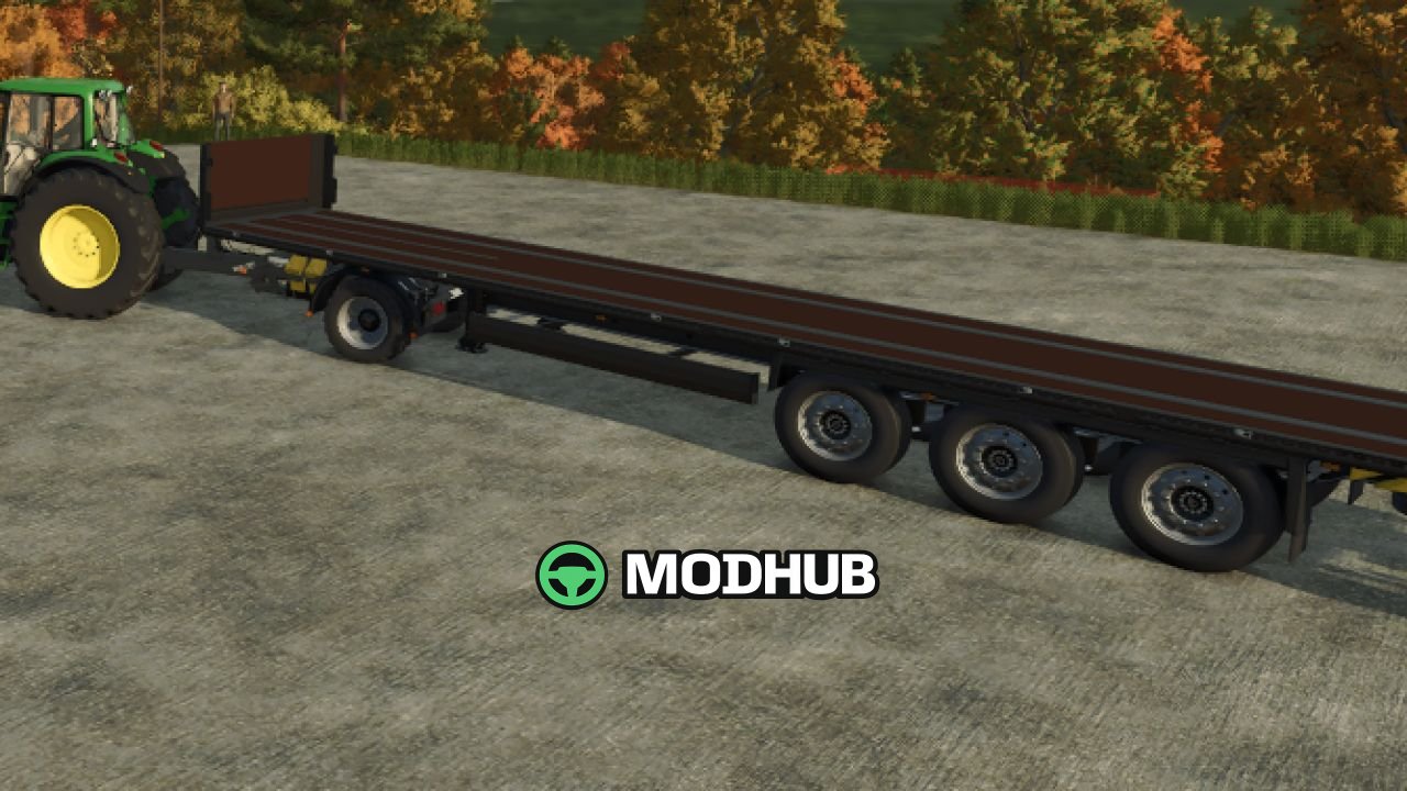 Напівпричіп Krone Profi Liner Flatbed для FS25