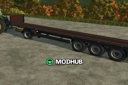 Напівпричіп Krone Profi Liner Flatbed для FS25 — 2