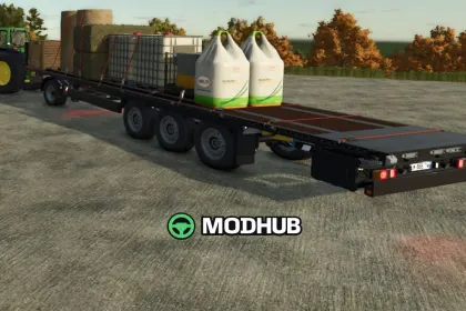 Напівпричіп Krone Profi Liner Flatbed для FS25 — 3