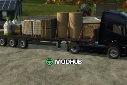 Напівпричіп Krone Profi Liner Flatbed для FS25 — 4